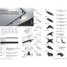 Комплект для подвеса шины NOVOTECH 2-х метровый трос+крепление к треку NV-135019